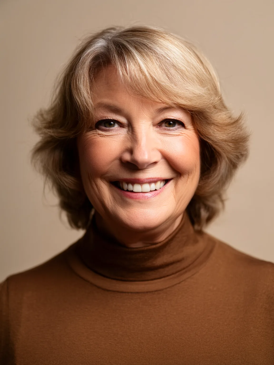 Chin-Length Soft Ash Blonde Feathered Bob